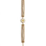 IR Gems Stainless Steel Daisy Bracelet | Triple Chain Gold Daisy Flower | Anti-Tarnish