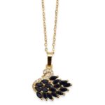 IR Gems Swan Pendant Necklace 4 Colors | Gold Chain Crystal Swan - Image 3