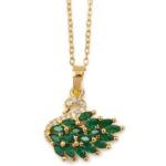 IR Gems Swan Pendant Necklace 4 Colors | Gold Chain Crystal Swan - Image 5