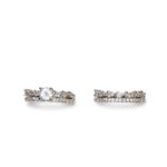 Royal Crown 2-in-1 Ring Set - Silver Solitaire Stackable Crown Rings